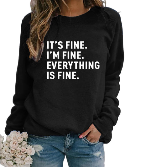 Women's Fashion Print Casual Loose Sweatshirt