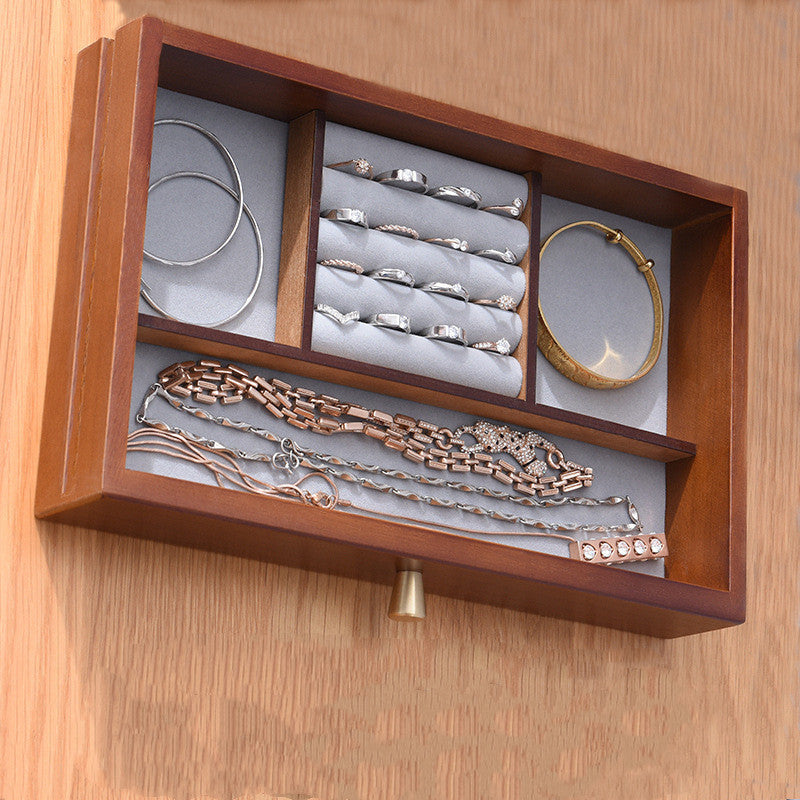 Wooden Jewelry Storage Makeup Box