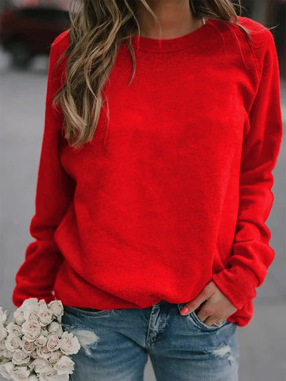 Ladies Print Crew Neck Sweater