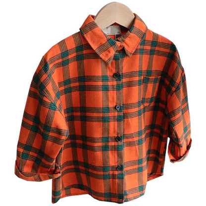 Children's Plaid Shirts In Baby Shirts