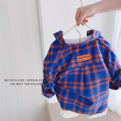 Children's Plaid Shirts In Baby Shirts