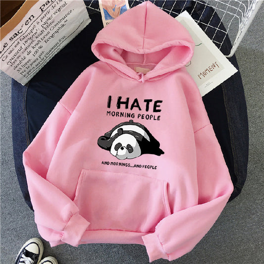 Hooded Plus Velvet Sweater