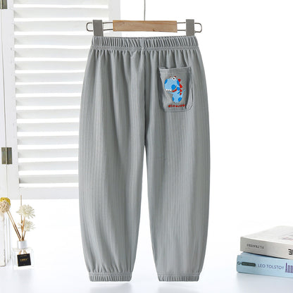 Children's Summer Breathable Cartoon Trousers