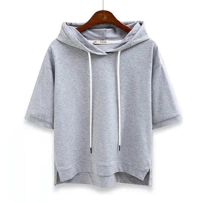 Women's Half Sleeve Hooded T-shirt