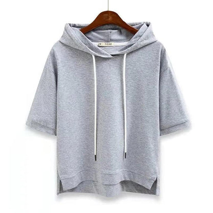 Women's Half Sleeve Hooded T-shirt