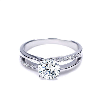 Women's Moissan ring
