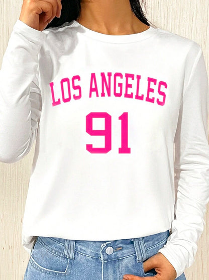 Women's Long Sleeved Versatile Round Neck