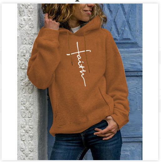 Women's Long-sleeved fleece hoodie