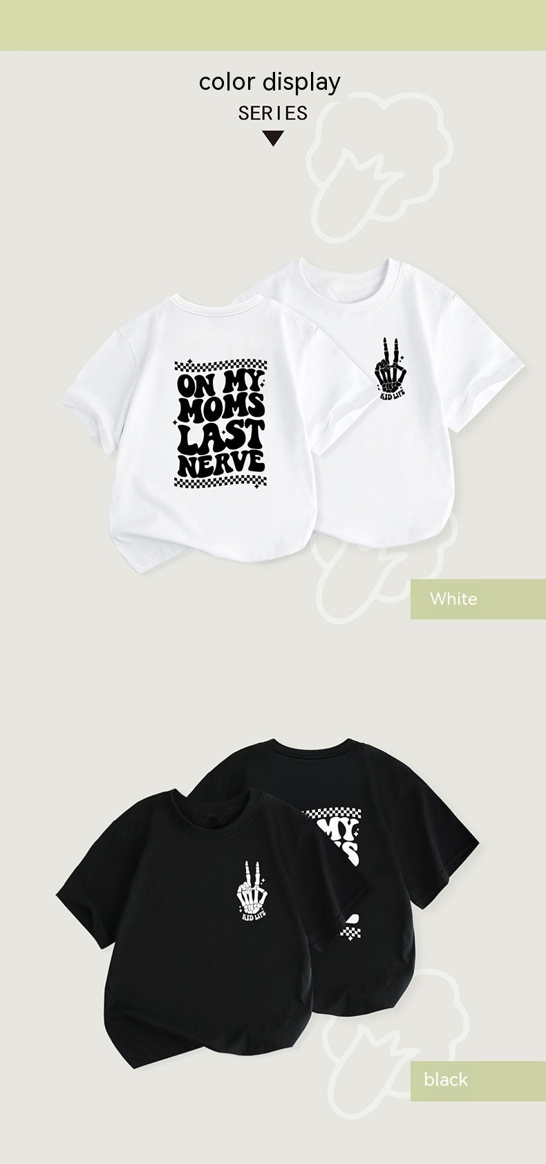 Casual Round Neck Children T-shirt