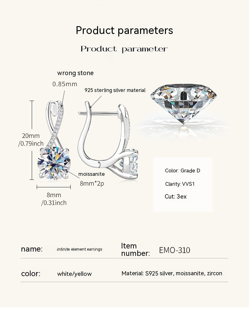 High-grade S925 Sterling Silver Earrings