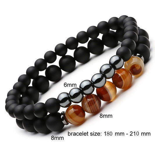 Mcllroy 2pc Natural stone Bracelet