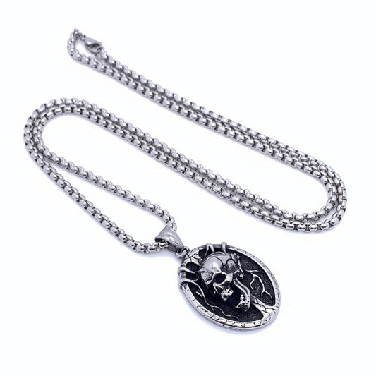 Titanium Steel Punk Mens Hip Hop Pendant