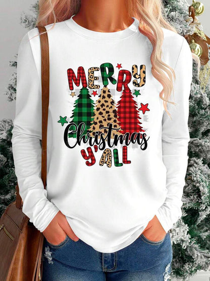 Women's Long Sleeved Versatile Round Neck