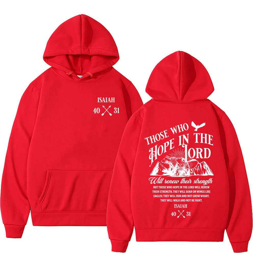 Christian Jesus Letters Print Hoodies