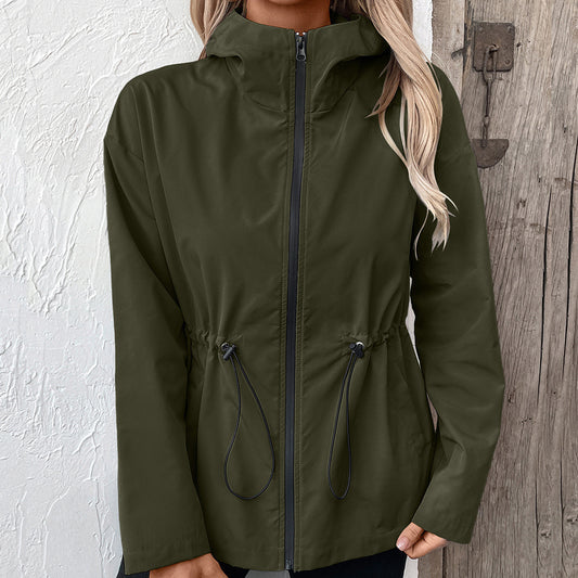 Ladies Hooded Windbreaker Jacket