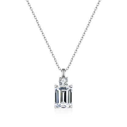 Square S925 Sterling Silver Necklace