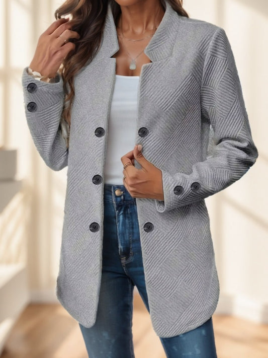 Woman's Elegant Casual Knit Polyester Jacket