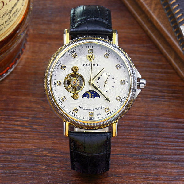 379 YAZOLE Mens Waterproof luminous mechanical watch