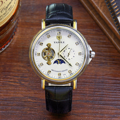 379 YAZOLE Mens Waterproof luminous mechanical watch
