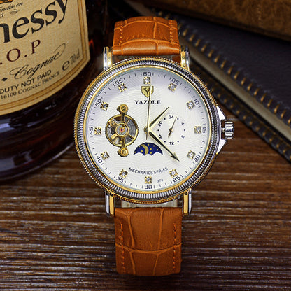 379 YAZOLE Mens Waterproof luminous mechanical watch