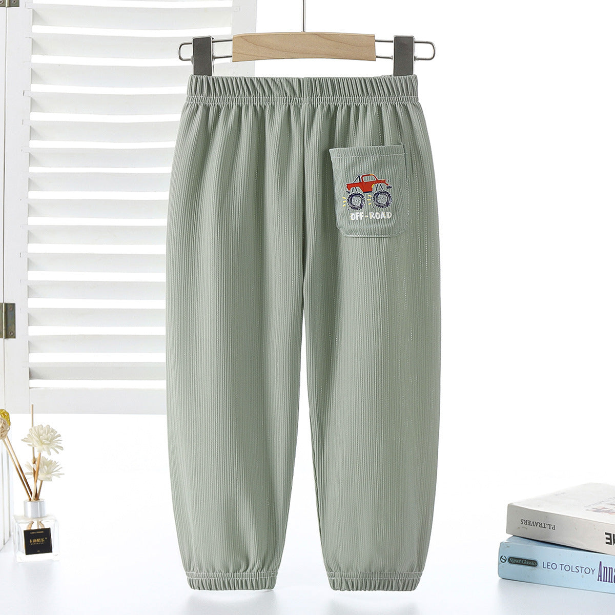 Children's Summer Breathable Cartoon Trousers