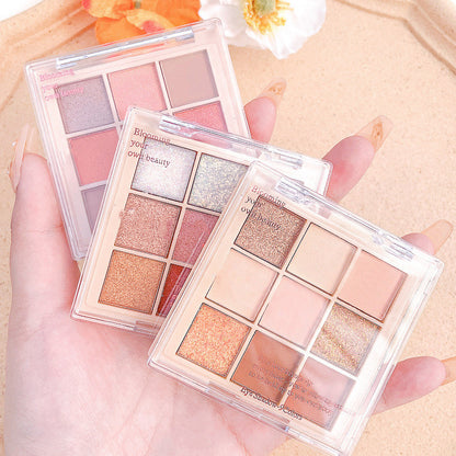 Nine Color Eye Shadow Plate Earth Color Beauty Makeup