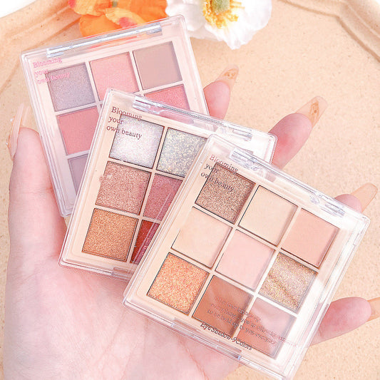 Nine Color Eye Shadow Plate Earth Color Beauty Makeup