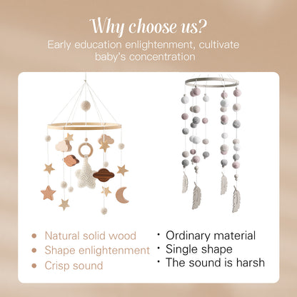 Star Moon Cloud Crib Pendant