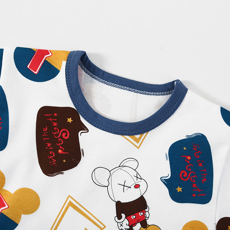 Children's Cartoon Pajamas Set