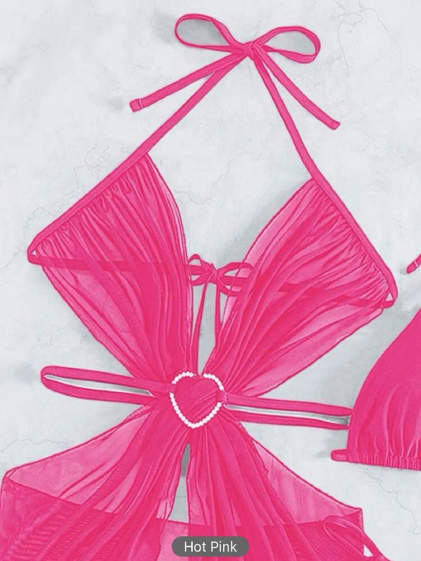 3pcs Halter Neck Bikini Swimsuit