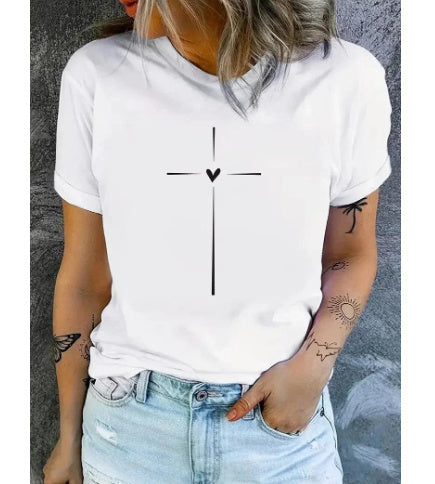 Women's Casual Round Neck Short Sleeves