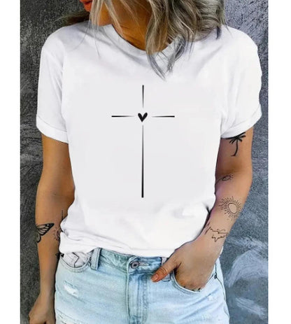 Women's Casual Round Neck Short Sleeves