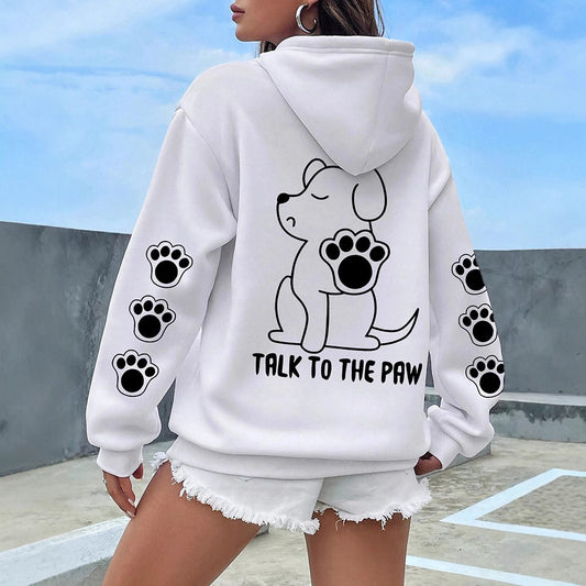 Funny Dog Hoodie Women's Warm