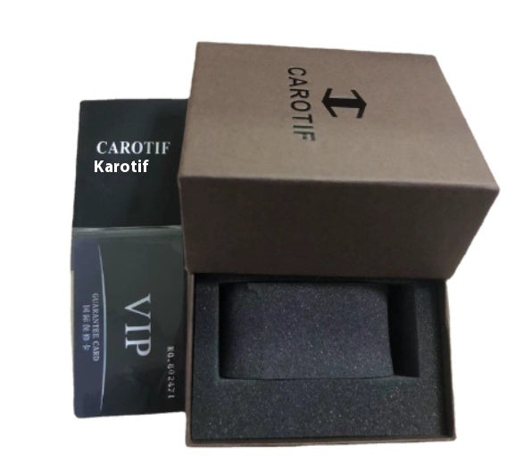 Mens hollow square dial watch