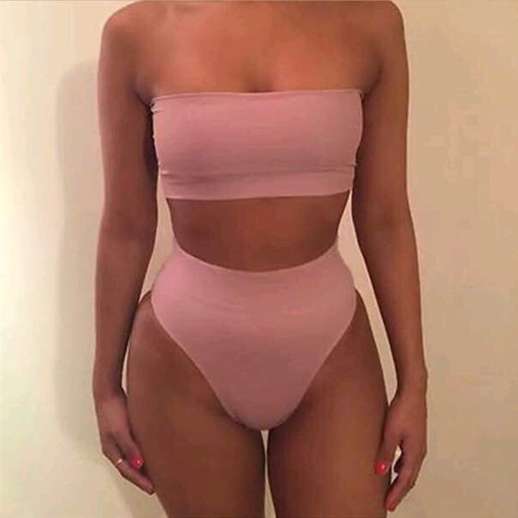 Fashionable bikini split swimsuit