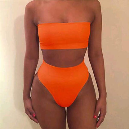Fashionable bikini split swimsuit