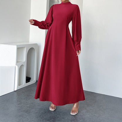 Ladies A- Line High Waist Dress
