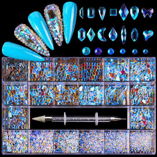 21 Grid Manicure Jewelry Boxed set