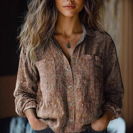 Women's Long-sleeved Blouse