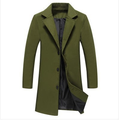 Mens Casual Business Woolen Coats