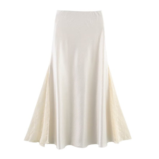 Large Swing Satin Dress