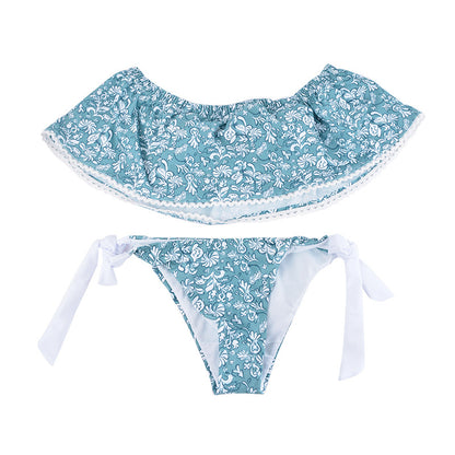 Women Sexy Slit Bikini Set Swimwear