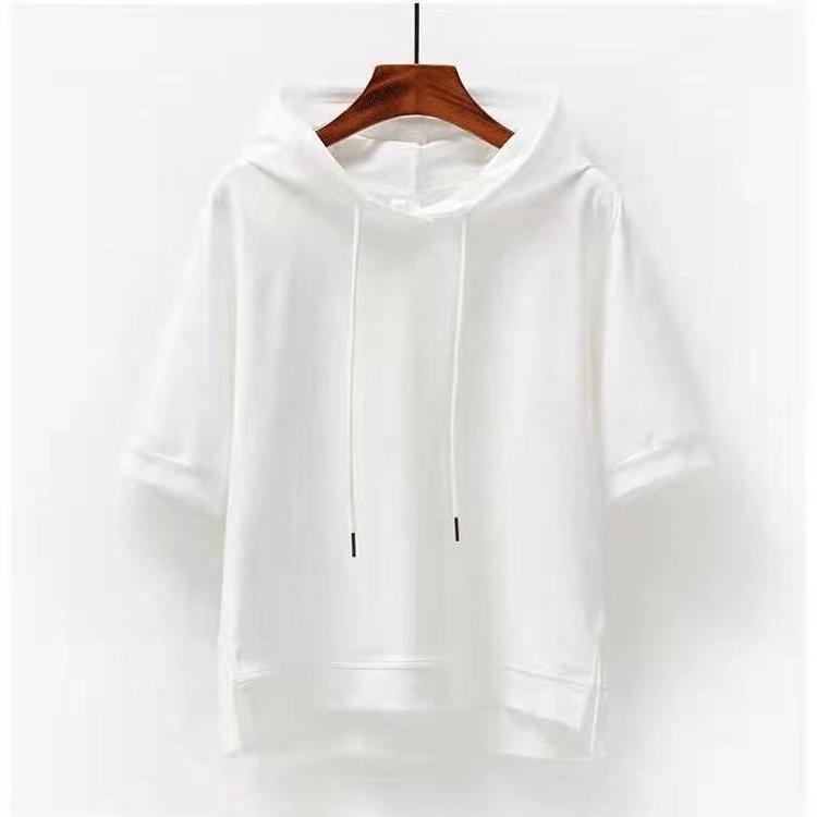 Women's Half Sleeve Hooded T-shirt