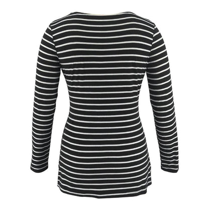 Maternity Deep V-neck print long sleeves