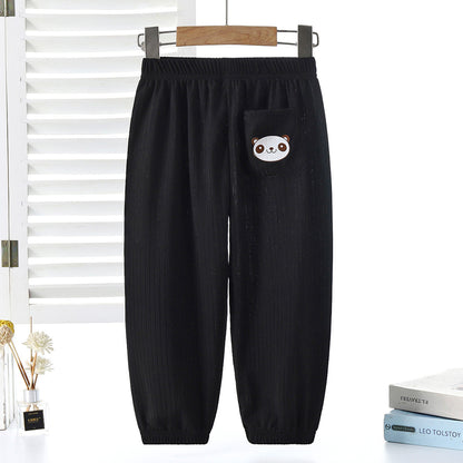Children's Summer Breathable Cartoon Trousers