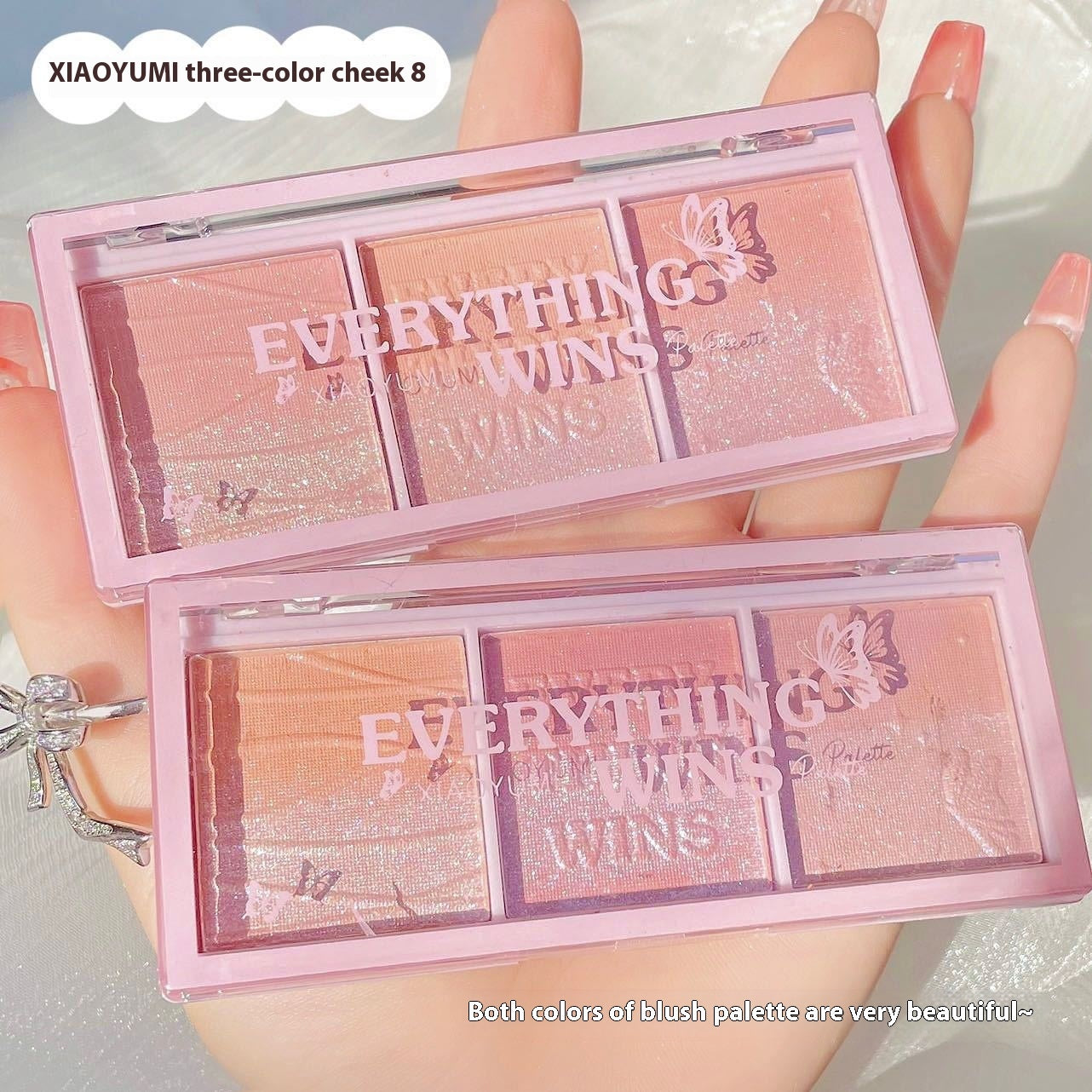Secret Garden Three-color Pearlescent Blush Eye Shadow