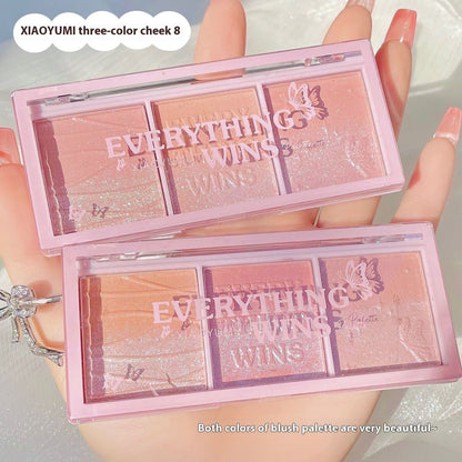 Secret Garden Three-color Pearlescent Blush Eye Shadow