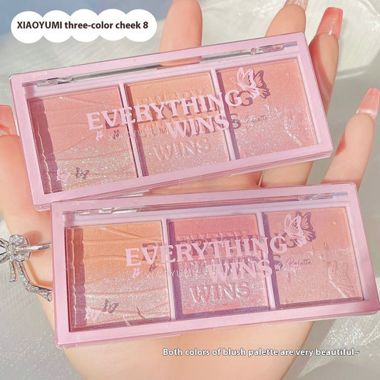 Secret Garden Three-color Pearlescent Blush Eye Shadow