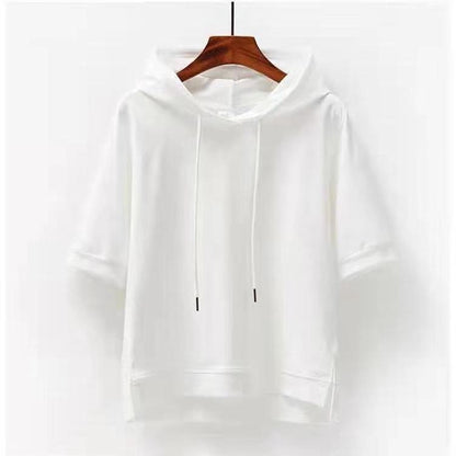 Women's Half Sleeve Hooded T-shirt