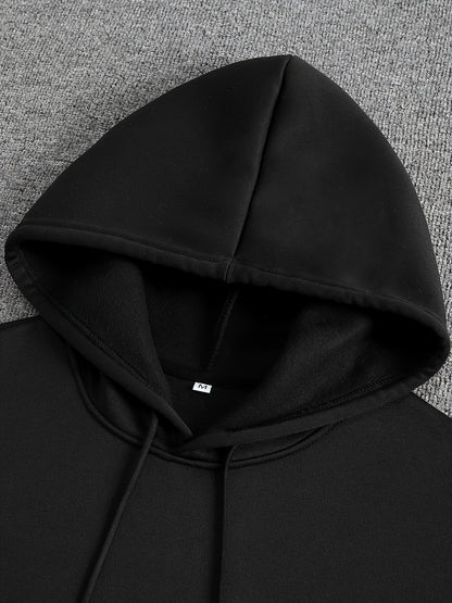 Casual Fleece-lined Hoodie